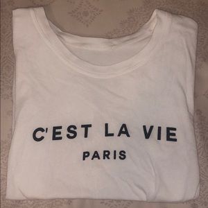 Soft White T-Shirt (C’est La Vie Paris)